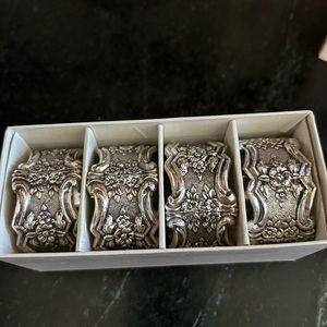 50 year old napkin holders silver